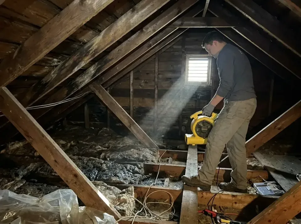 attic-water-damage-drying-proc-007 — frequently asked questions, Emergency Water Extraction & 24/7 Flood Response in Captain…